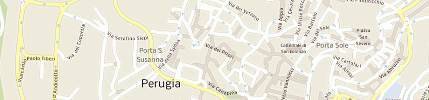 Mappa della impresa ristorante mr di mario ragni a PERUGIA