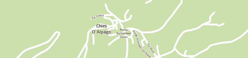 Mappa della impresa chiesura e zanon a CHIES D ALPAGO