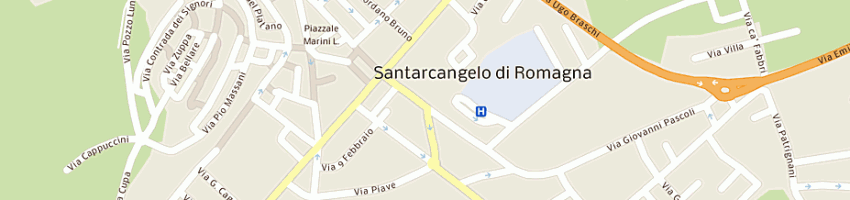 Mappa della impresa bar dell'arco a SANTARCANGELO DI ROMAGNA