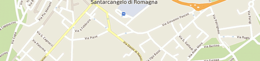 Mappa della impresa eurocasa srl a SANTARCANGELO DI ROMAGNA