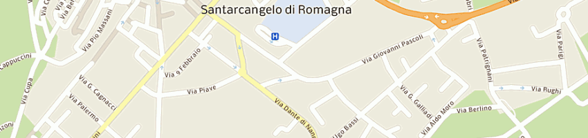 Mappa della impresa express snc a SANTARCANGELO DI ROMAGNA