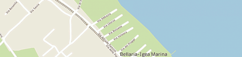 Mappa della impresa hotel villa claudia a BELLARIA IGEA MARINA