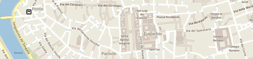 Mappa della impresa ristorante tre scalini gestione rua srl a ROMA