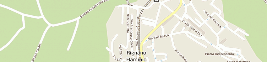 Mappa della impresa giudici gianni a RIGNANO FLAMINIO