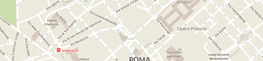 Mappa della impresa provincia romana carmelitani scalzi a ROMA