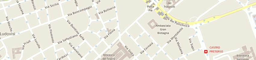 Mappa della impresa centro acustico srl a ROMA