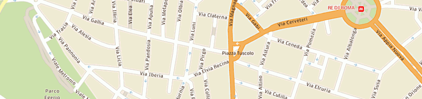 Mappa della impresa la civetta a ROMA