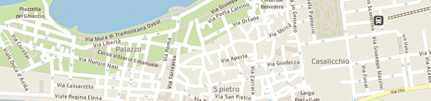 Mappa della impresa grillo giuseppa a TRAPANI