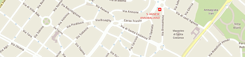 Mappa della impresa snc ginky bar di cirulli giancarlo e c snc a ROMA