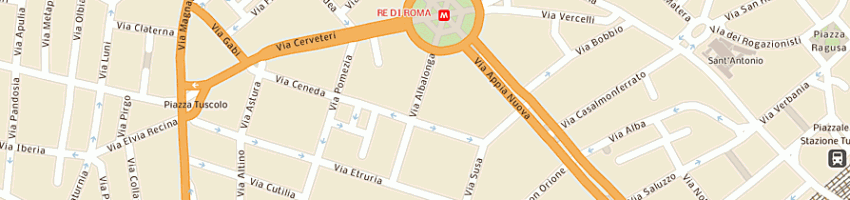 Mappa della impresa pompi roberto e c snc a ROMA