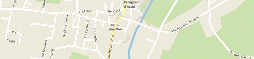 Mappa della impresa ristorante pizzeria bar pantarei snc a ASSISI