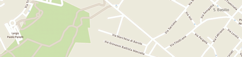 Mappa della impresa afi san basilio di musselli eugenio a ROMA