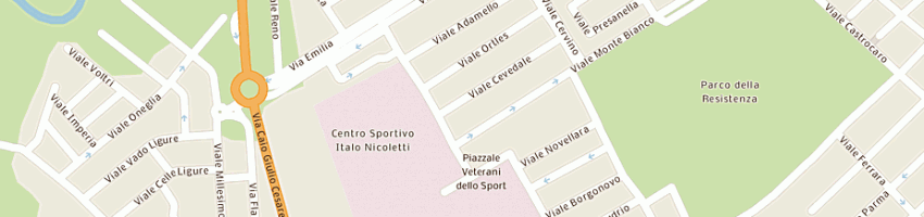 Mappa della impresa sparaventi giorgio a RICCIONE