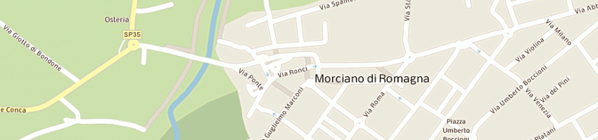 Mappa della impresa grossi bruno e csnc a MORCIANO DI ROMAGNA