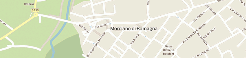 Mappa della impresa petrilli massimo a MORCIANO DI ROMAGNA