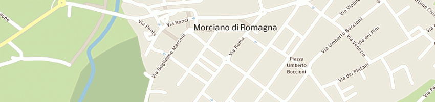 Mappa della impresa pedulli giancarlo a MORCIANO DI ROMAGNA