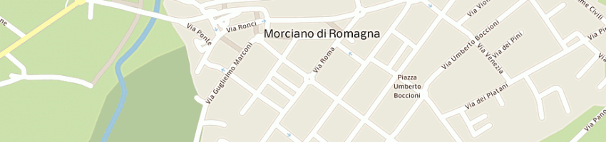 Mappa della impresa la rosa blu' di longhi marino a MORCIANO DI ROMAGNA