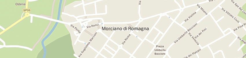 Mappa della impresa agenzia d'affari alfa a MORCIANO DI ROMAGNA