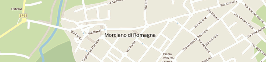 Mappa della impresa studio 7 comunication's di simonazzi e belluzzi snc a MORCIANO DI ROMAGNA