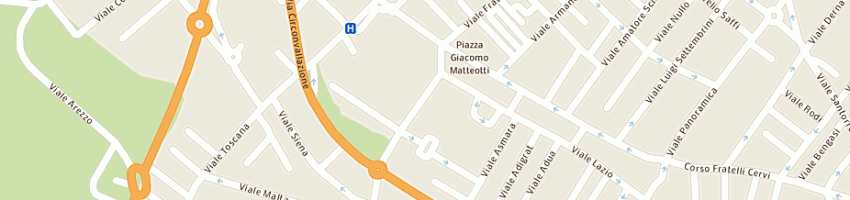 Mappa della impresa studio rattini clementi franco e patners a RICCIONE