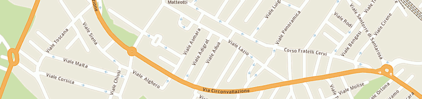 Mappa della impresa valentini claudio a RICCIONE