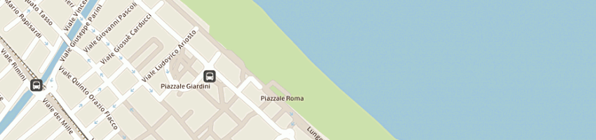 Mappa della impresa bagno riviera di panni lelio cesare e c (snc) a RIMINI