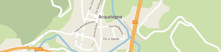 Mappa della impresa bocciodromo a ACQUALAGNA