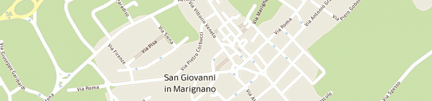 Mappa della impresa camera del lavoro territoriale cgil rimini a SAN GIOVANNI IN MARIGNANO