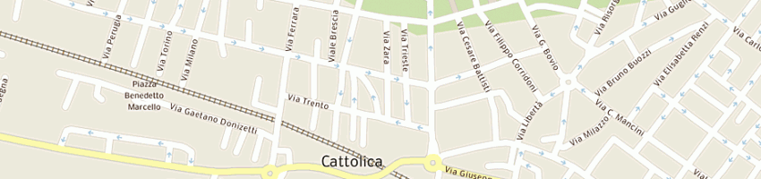 Mappa della impresa bellini service sdf di clementi nadia e c a CATTOLICA