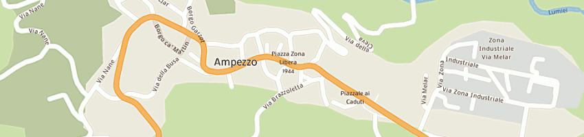 Mappa della impresa banca popolare friuladria spa a AMPEZZO