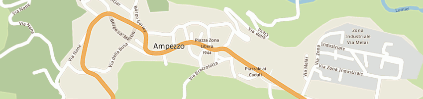 Mappa della impresa giacomuzzi oscar e c snc a AMPEZZO