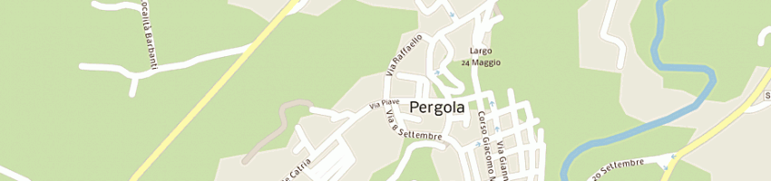 Mappa della impresa mencarelli srl a PERGOLA