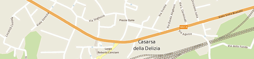 Mappa della impresa bar agli amici di colussi corrado a CASARSA DELLA DELIZIA