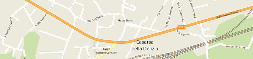 Mappa della impresa ottica da col a CASARSA DELLA DELIZIA