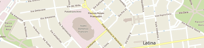 Mappa della impresa fratelli damiani sas di damiani paolo a LATINA