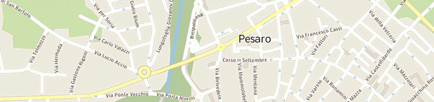 Mappa della impresa fabbri tessuti (sas) a PESARO