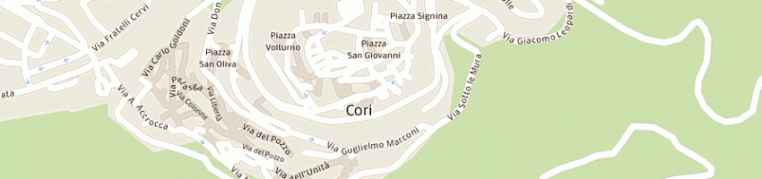 Mappa della impresa betti immobiliare di betti guido a CORI