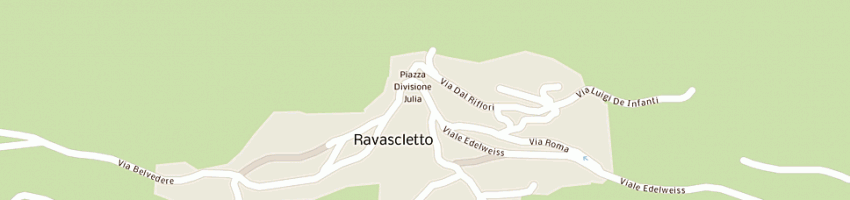 Mappa della impresa albergo del moro a RAVASCLETTO