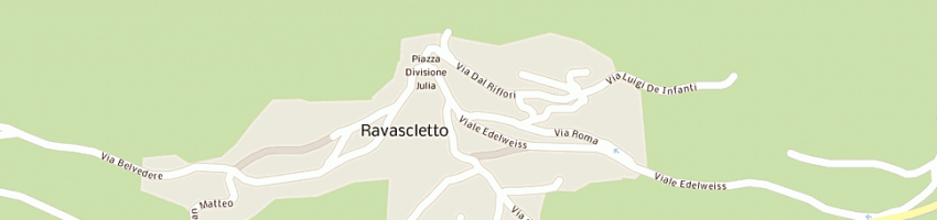 Mappa della impresa scuole elementari a RAVASCLETTO