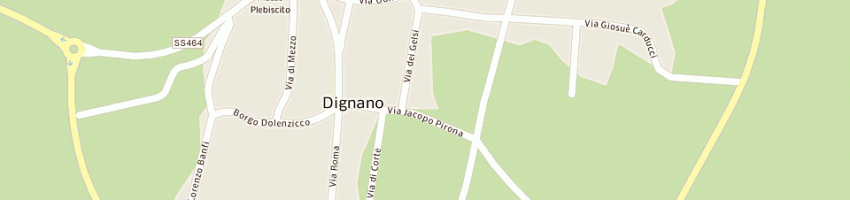 Mappa della impresa cimolino luciano a DIGNANO