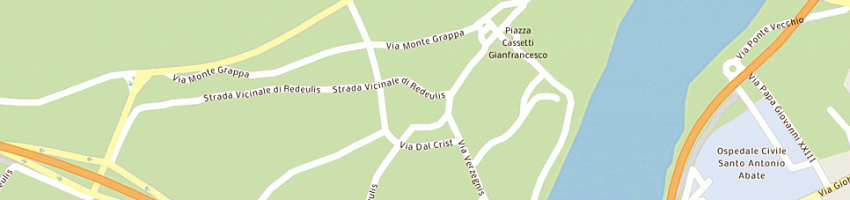 Mappa della impresa trattoria da geppetto di catarinussi giuliano a TOLMEZZO