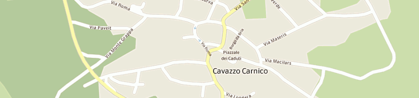 Mappa della impresa fantin carmen a CAVAZZO CARNICO