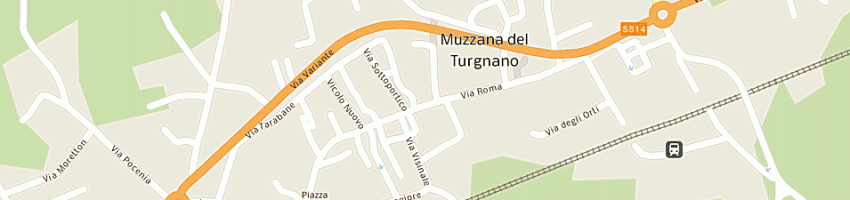 Mappa della impresa farmacia romano luciano a MUZZANA DEL TURGNANO