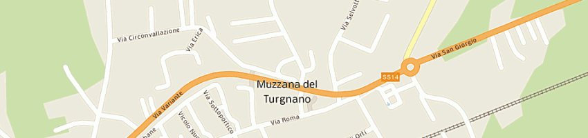 Mappa della impresa albergo ristorante turgnano a MUZZANA DEL TURGNANO