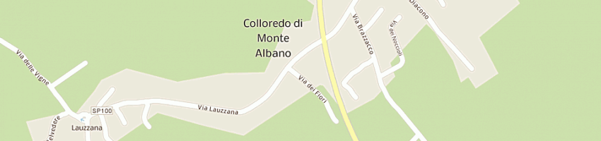 Mappa della impresa bertoia renzo a COLLOREDO DI MONTE ALBANO