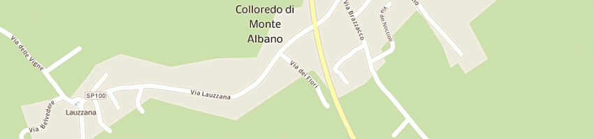 Mappa della impresa posedil di rosso nicola a COLLOREDO DI MONTE ALBANO