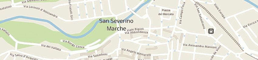 Mappa della impresa miconi ermanno a SAN SEVERINO MARCHE