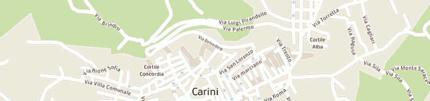 Mappa della impresa municipio a CARINI