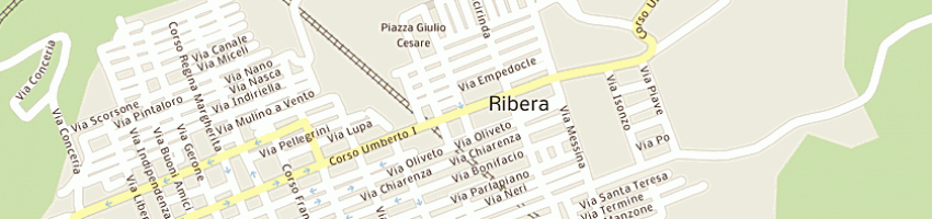 Mappa della impresa cicirello pagella vittoria a RIBERA