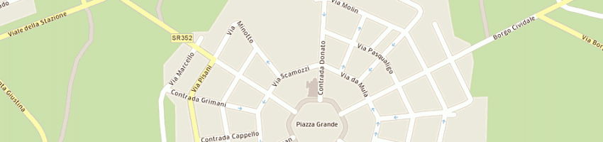 Mappa della impresa uffici giudiziari a PALMANOVA